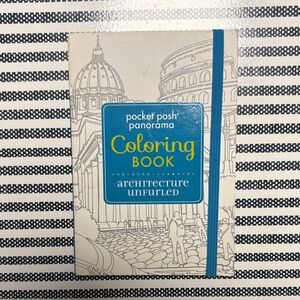Pocket Posh Panorama Adult Coloring Book: Architectural Unfurled by AndrewMcMeel